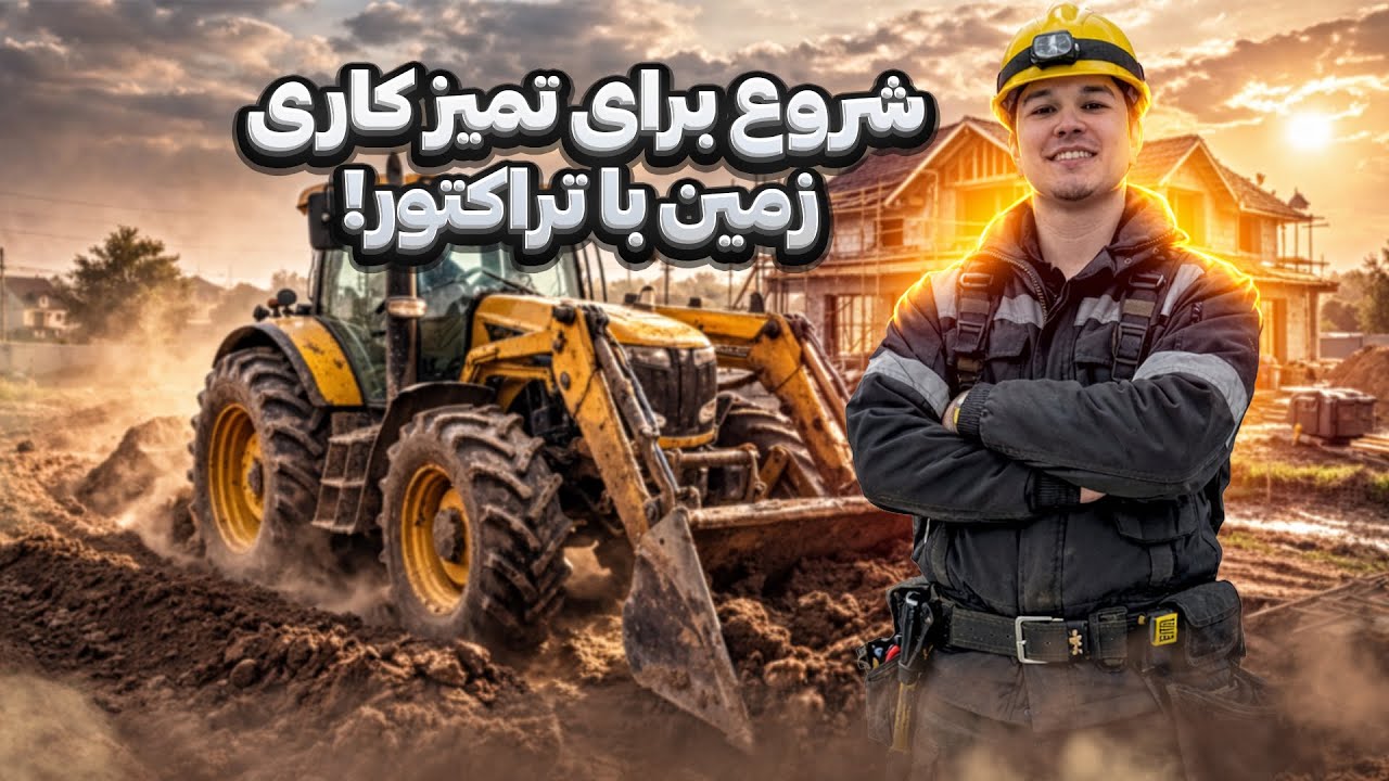 تعمیر تراکتور و شروع کار روی زمین!🤩