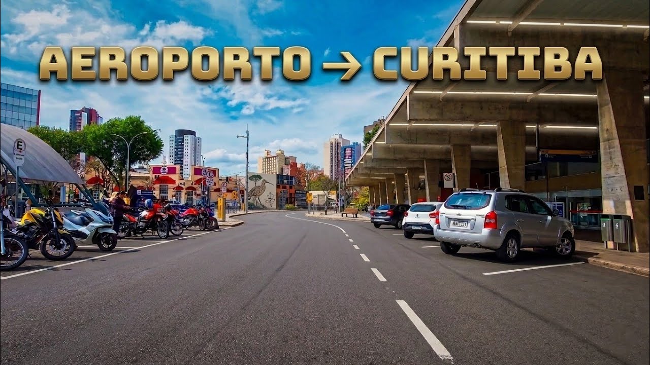 CONHEÇA O TRAJETO DO AEROPORTO DE CURITIBA ATÉ A RODOVIÁRIA EM 4K