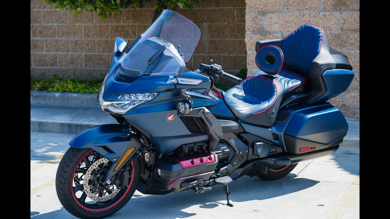 2022 Honda Goldwing DCT touring motorcycle with all upgrades and accessories in FULL 4K 60FPS.