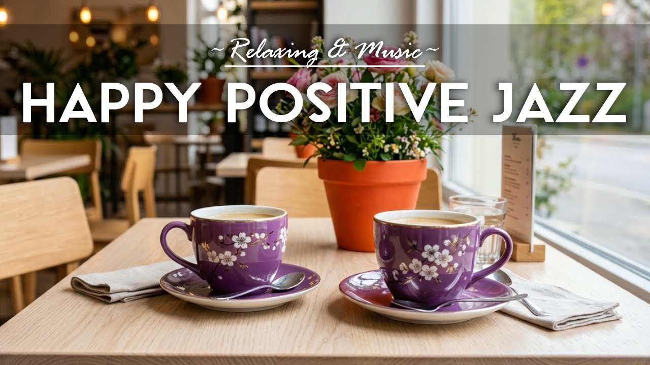 Happy Positive Jazz 🎶 Coffee Bossa Nova Instrumental and Relaxing Jazz Cafe Music for Studying.
