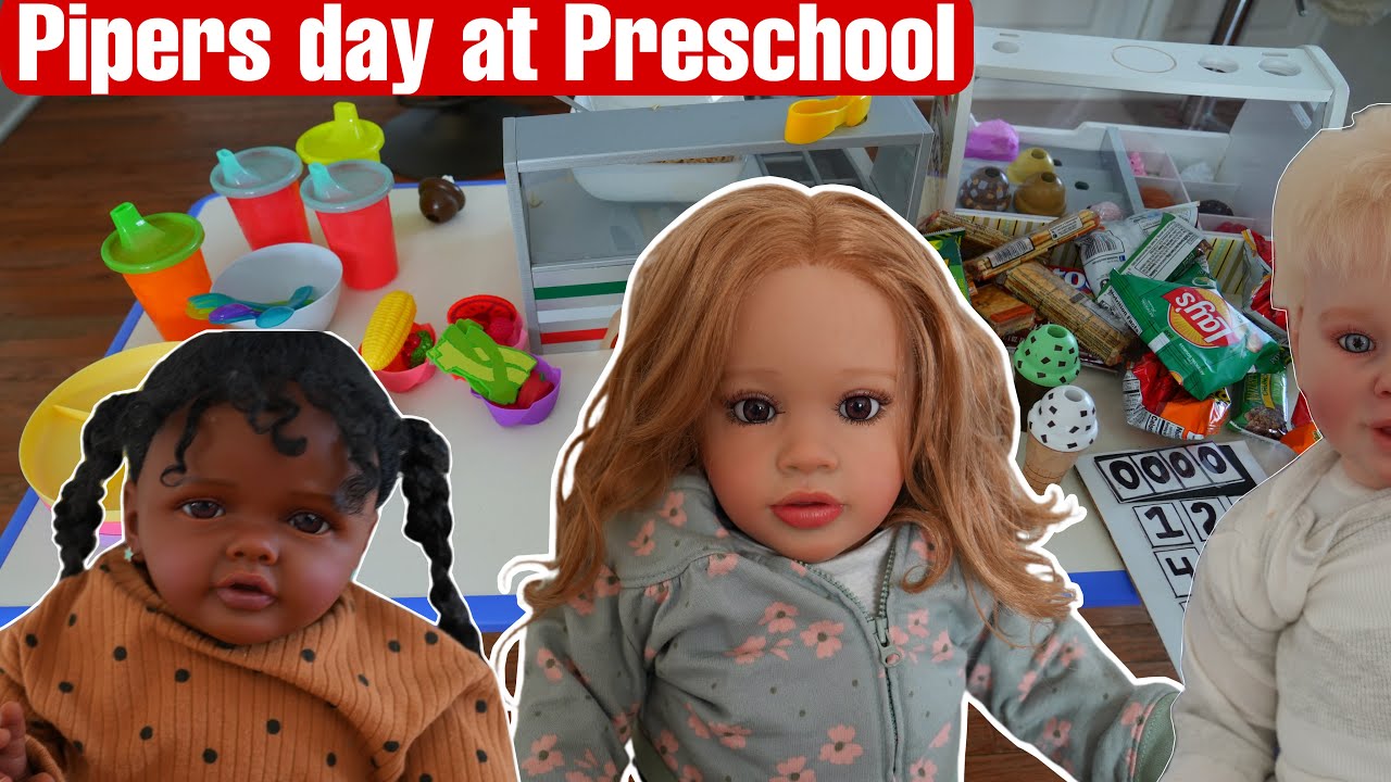 Reborn Doll Pipers day at preschool Lunch time  reborn RP
