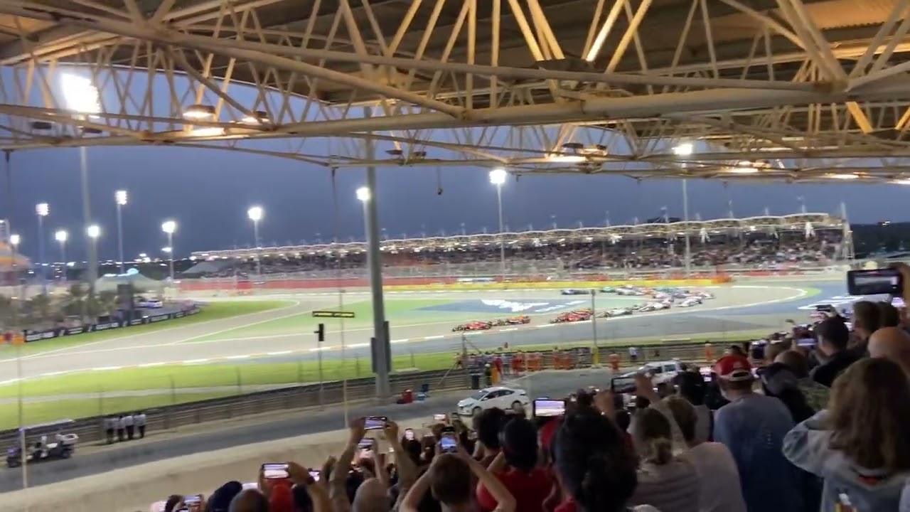 Bahrain Formula 1 2022 Race Start in University Grandstand