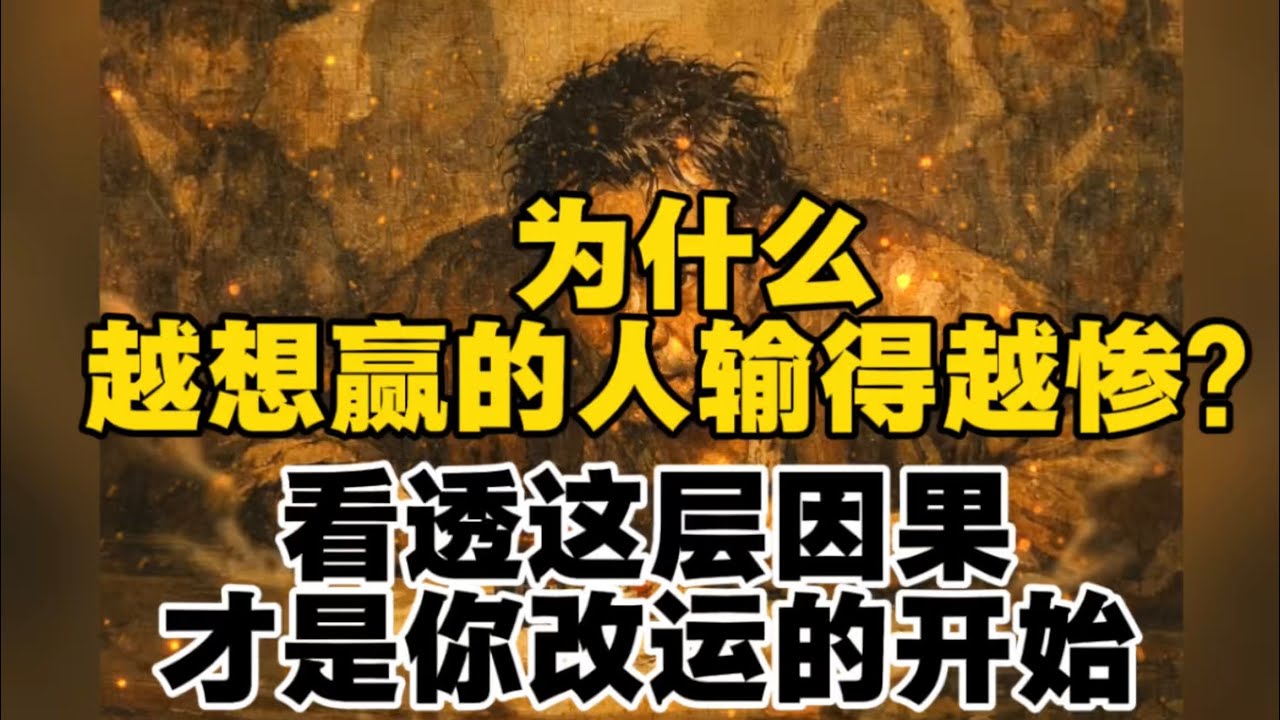 为什么越想赢的人输得越惨？看透这层因果，才是你改运的开始