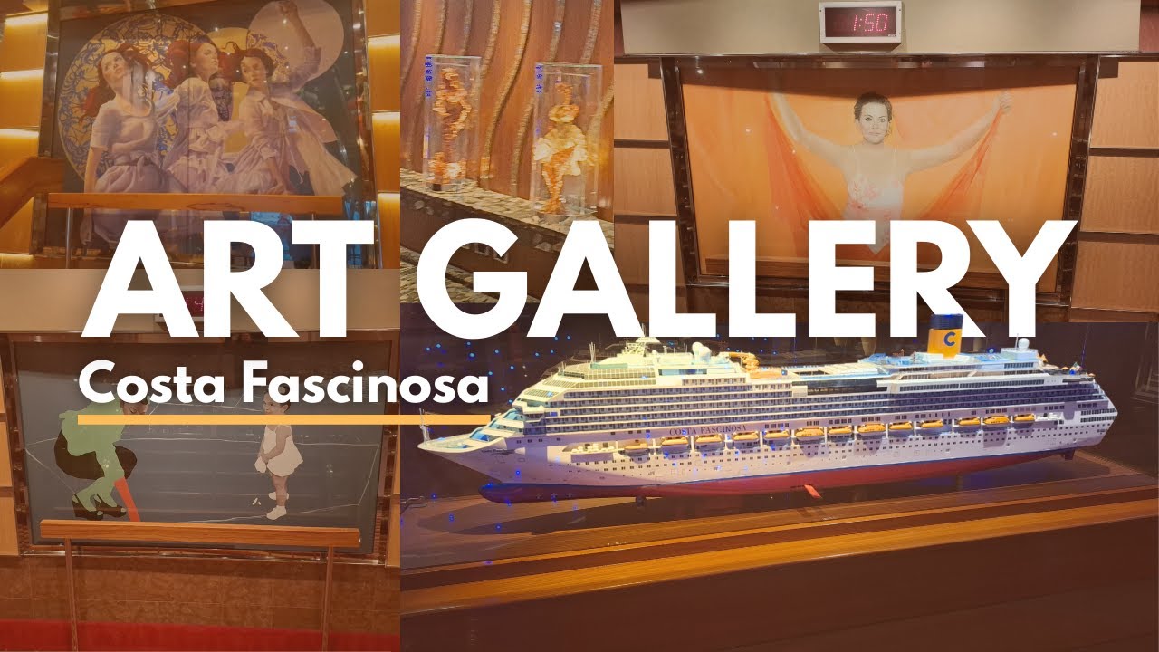 COSTA FASCINOSA | La Galleria d'ARTE a bordo della nave: le opere artistiche e le sculture