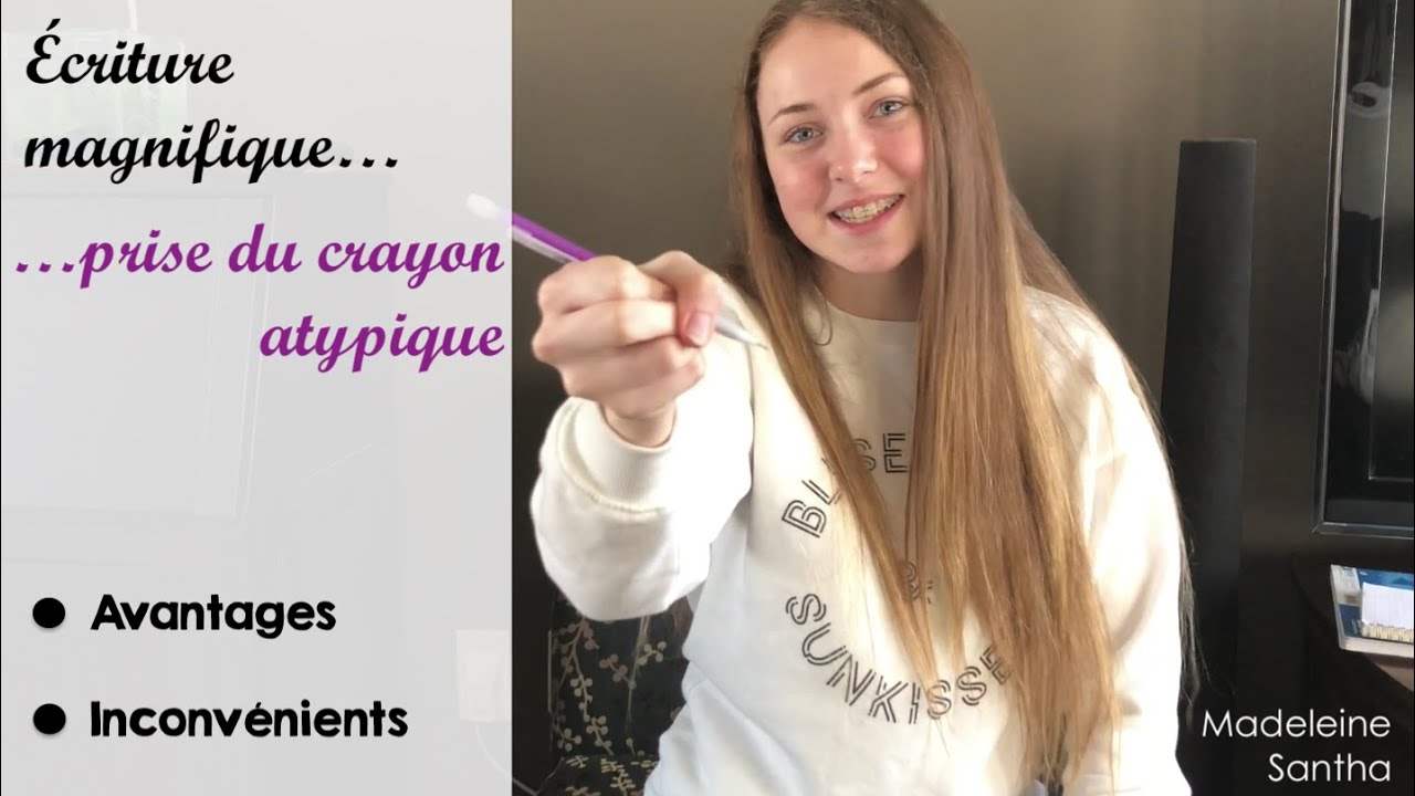 ✍🏻 Une écriture magnifique avec une prise du crayon atypique 😊 mais...