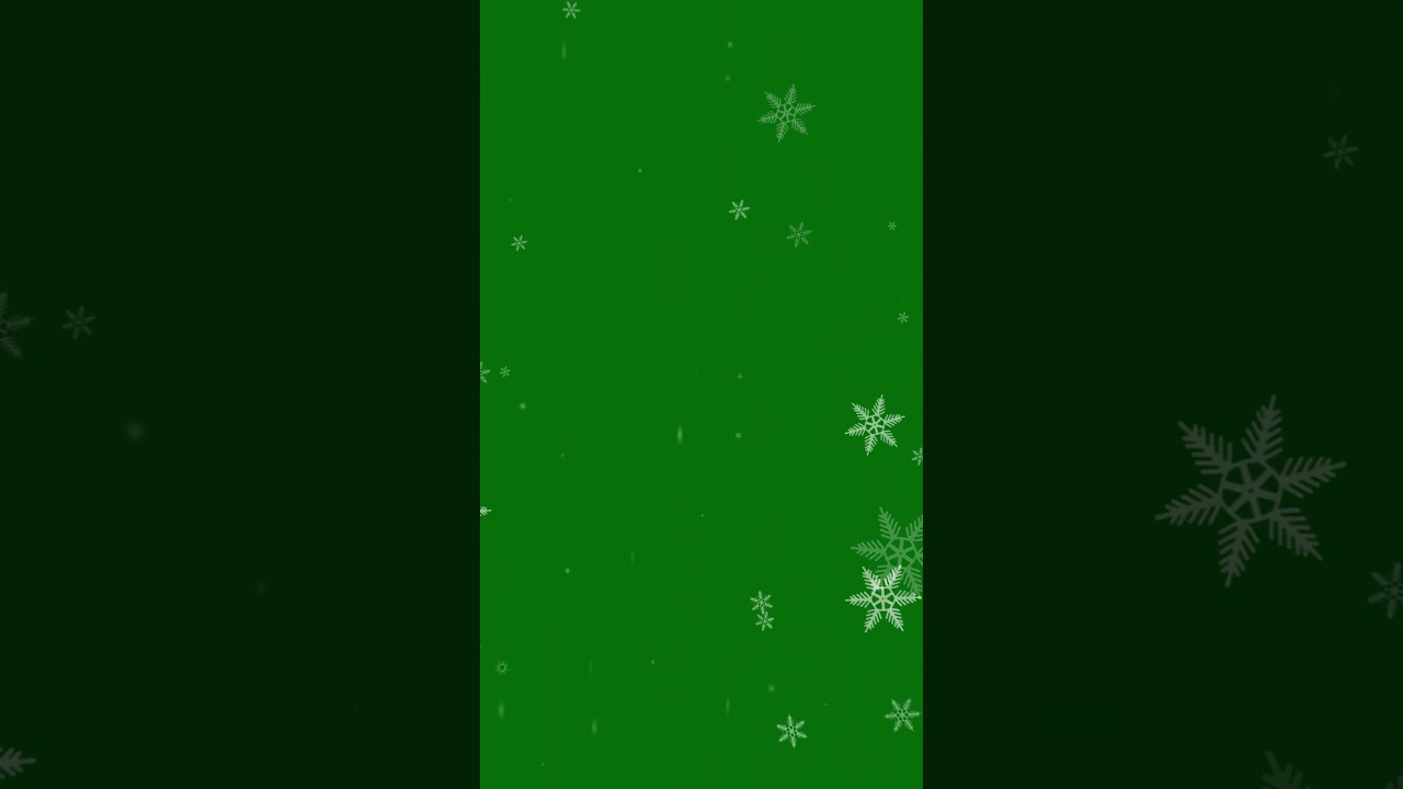 Falling Snowflakes 4K Green Screen #animation #motion #christmas #particles #partical #shortvideo