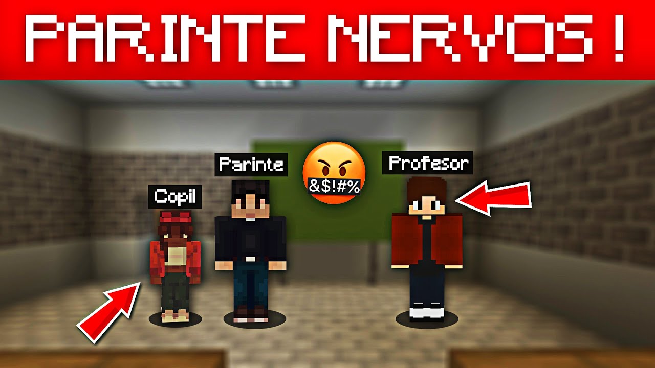 Acest copil a venit cu părinții la școală pentru că i-am dat NOTA 1 ! (Minecraft)