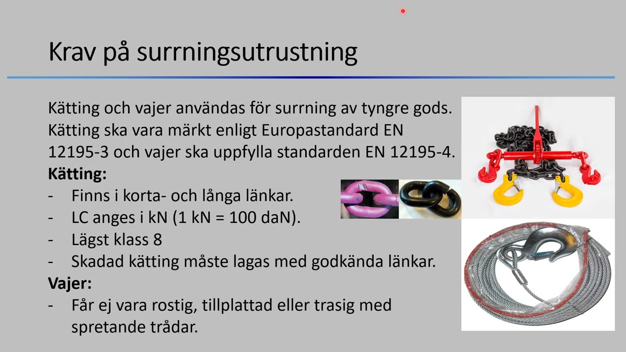 Lastsäkring lektion 1 Grunder