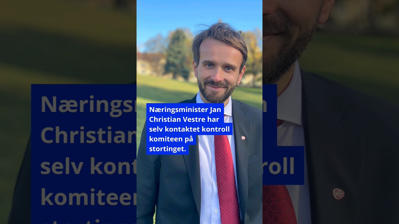Næringsministeren vurderer seg selv som inhabil.                          