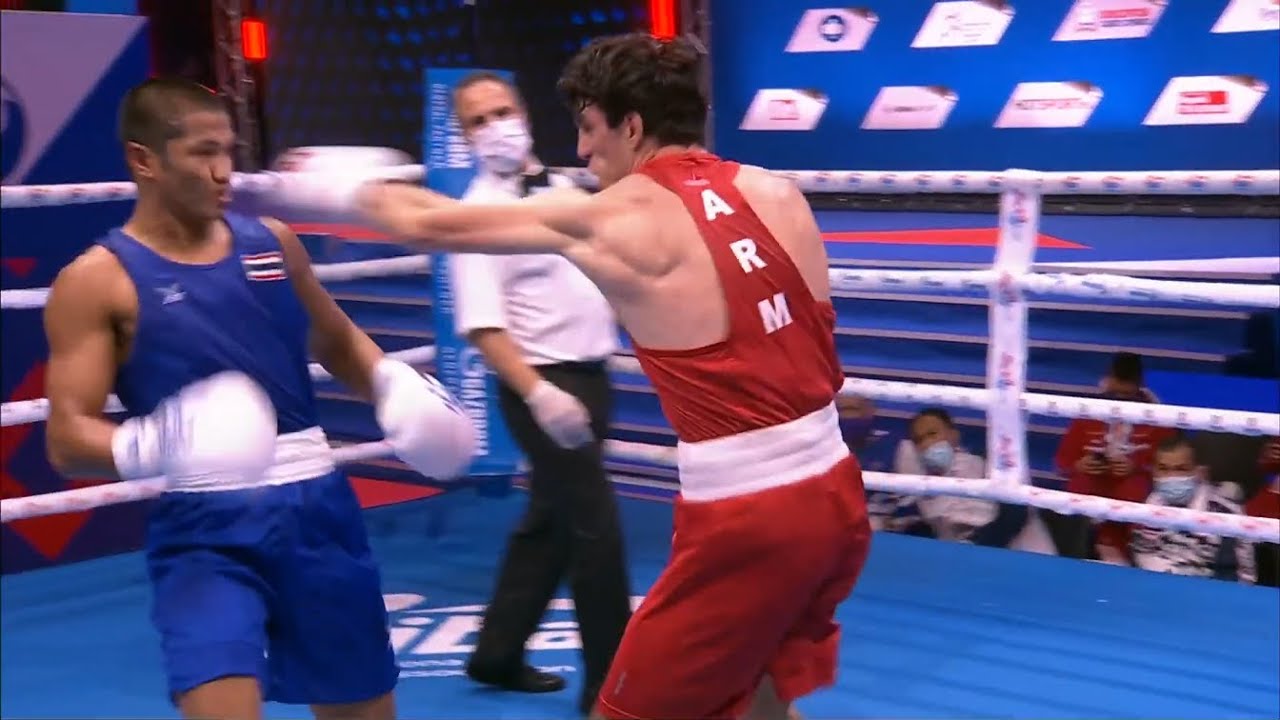 Quarterfinals (63.5kg) BACHKOV Hovhannes (ARM) vs  WONGSUWAN Somchay (TBF) | AIBA WCHs 2021