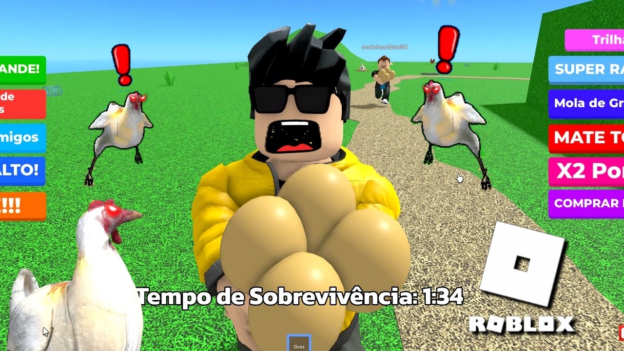 ROBLOX, ROUBE OS OVOS E FUJA DA GALINHA, Chicken🐔, ESCAPE DA GALINHA MALUCA NO LABIRINTO do roblox