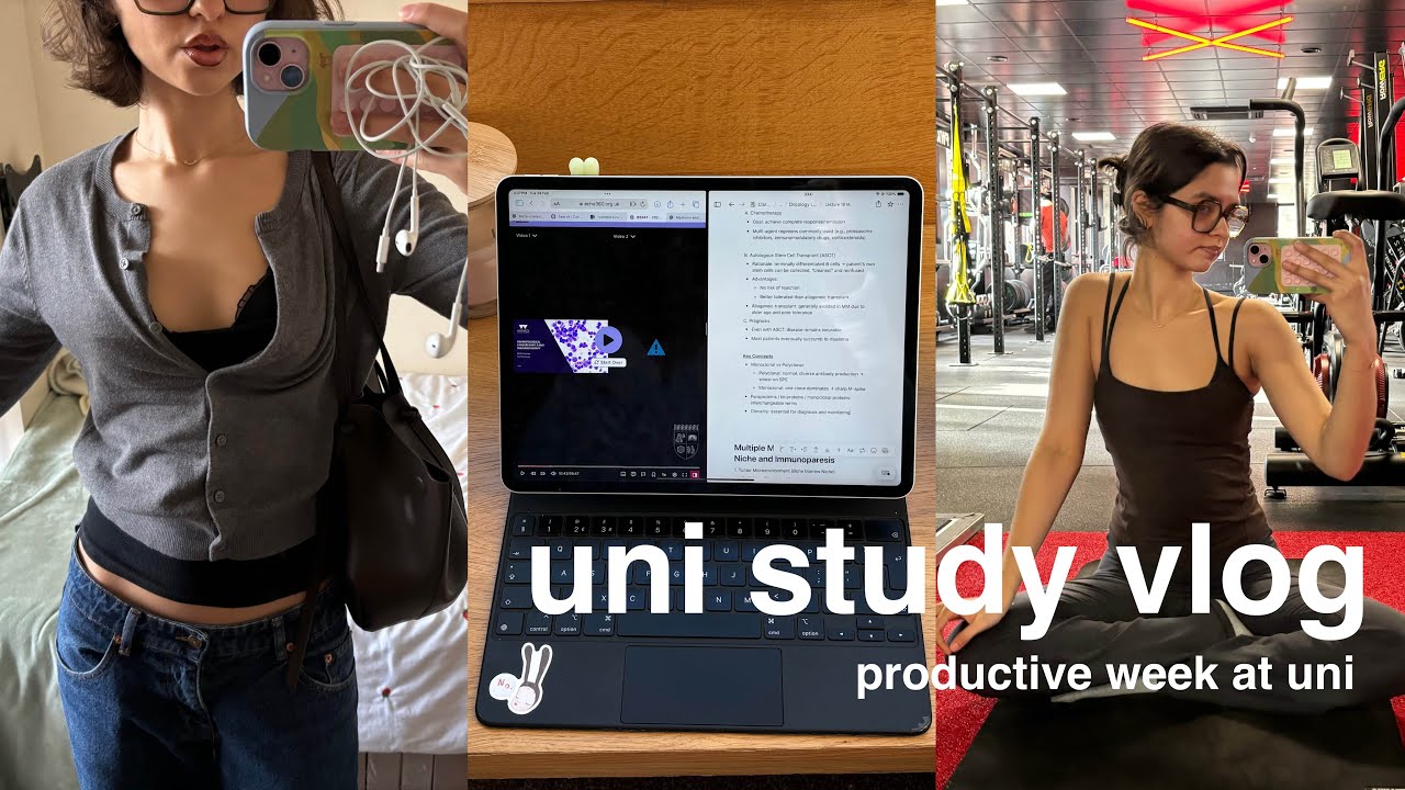 a productive week at uni | study vlog 