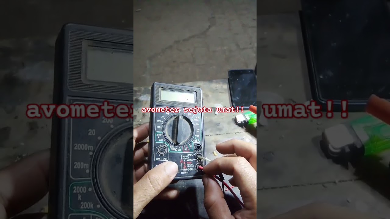 cara memperbaiki avometer digital rusak#shorts