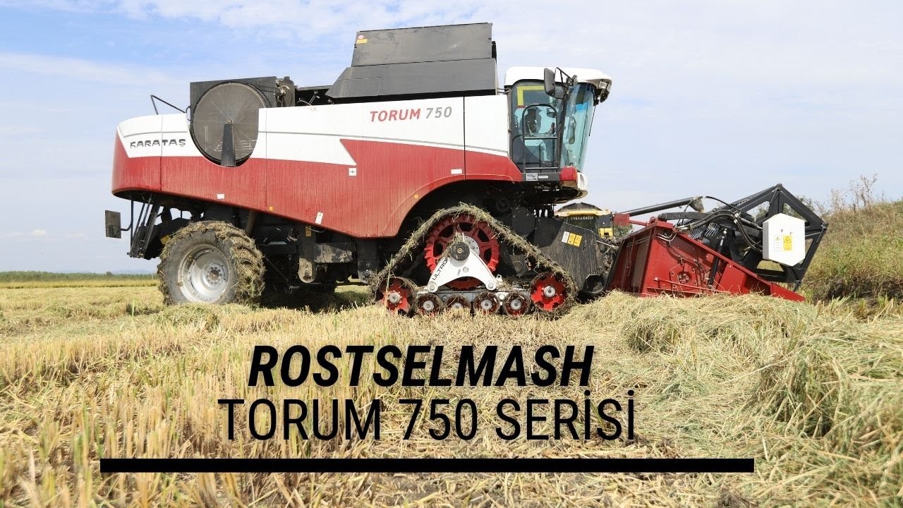 Rostselmash’ın çeltik hasadı için tasarlanan Torum 750 serisi inceleme