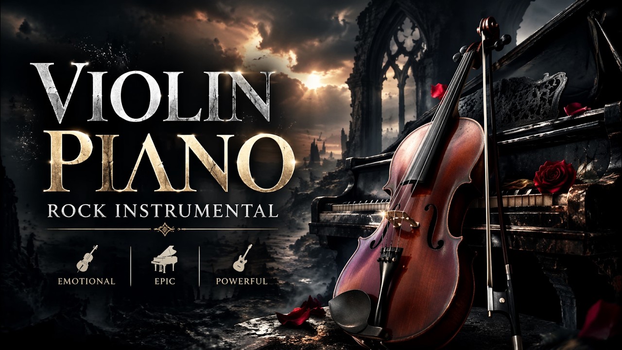 Shadows of Silence &ndash; (Emotional Violin Piano Rock Instrumental)