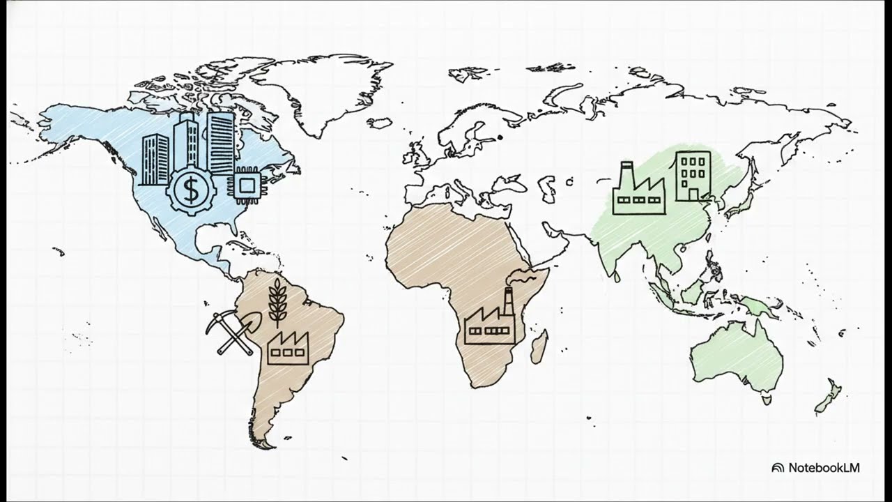Global Economic Sectors, Core Periphery Model, Alfred Weber's Least Cost Theory.