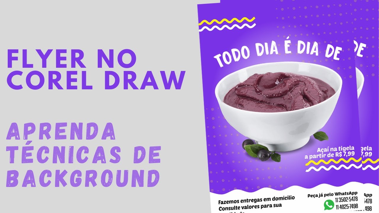 FLYER NO COREL DRAW - AULA COMPLETA - LIVE