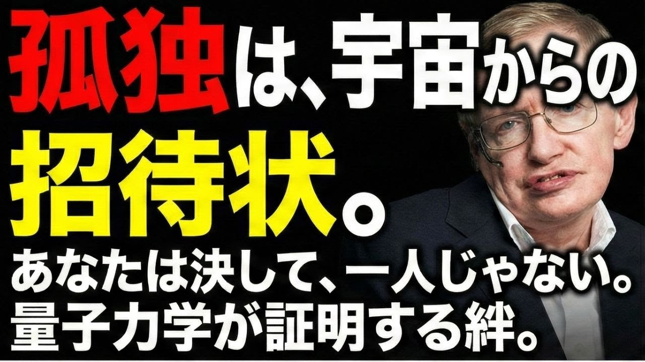 【魂の調律】もう、孤独に震える必要はありません。ホーキング博士が説く「宇宙の糸」の真実を知れば、世界中の愛があなたへ流れ込み始めます。
