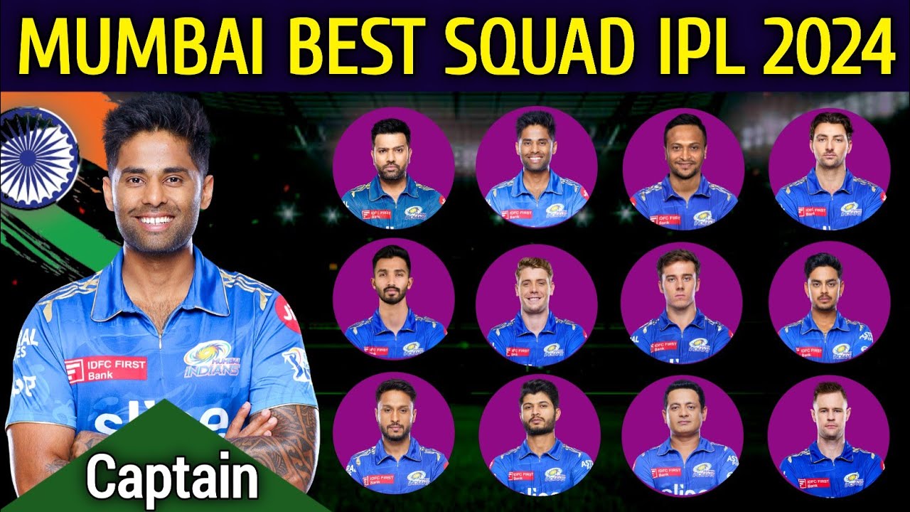 IPL 2024 | Mumbai Indians Team Full Squad | MI Full Squad 2024 | MI Team New Players List 2024