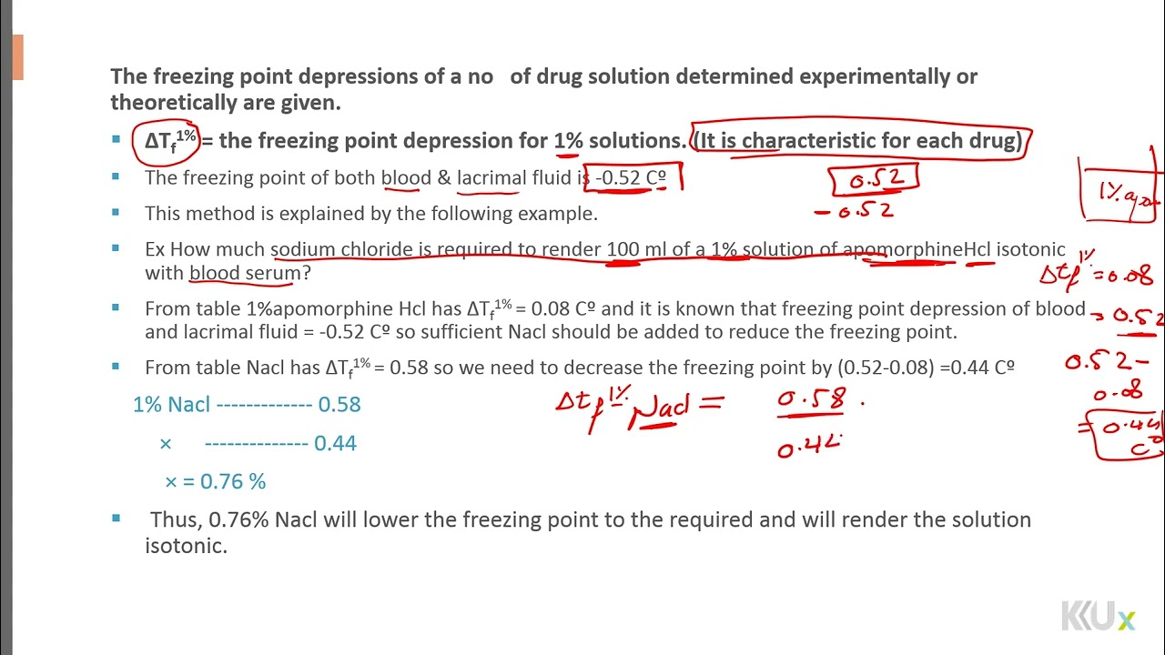 Isotonicity Adjsutment Using Freezing Point Depression Method