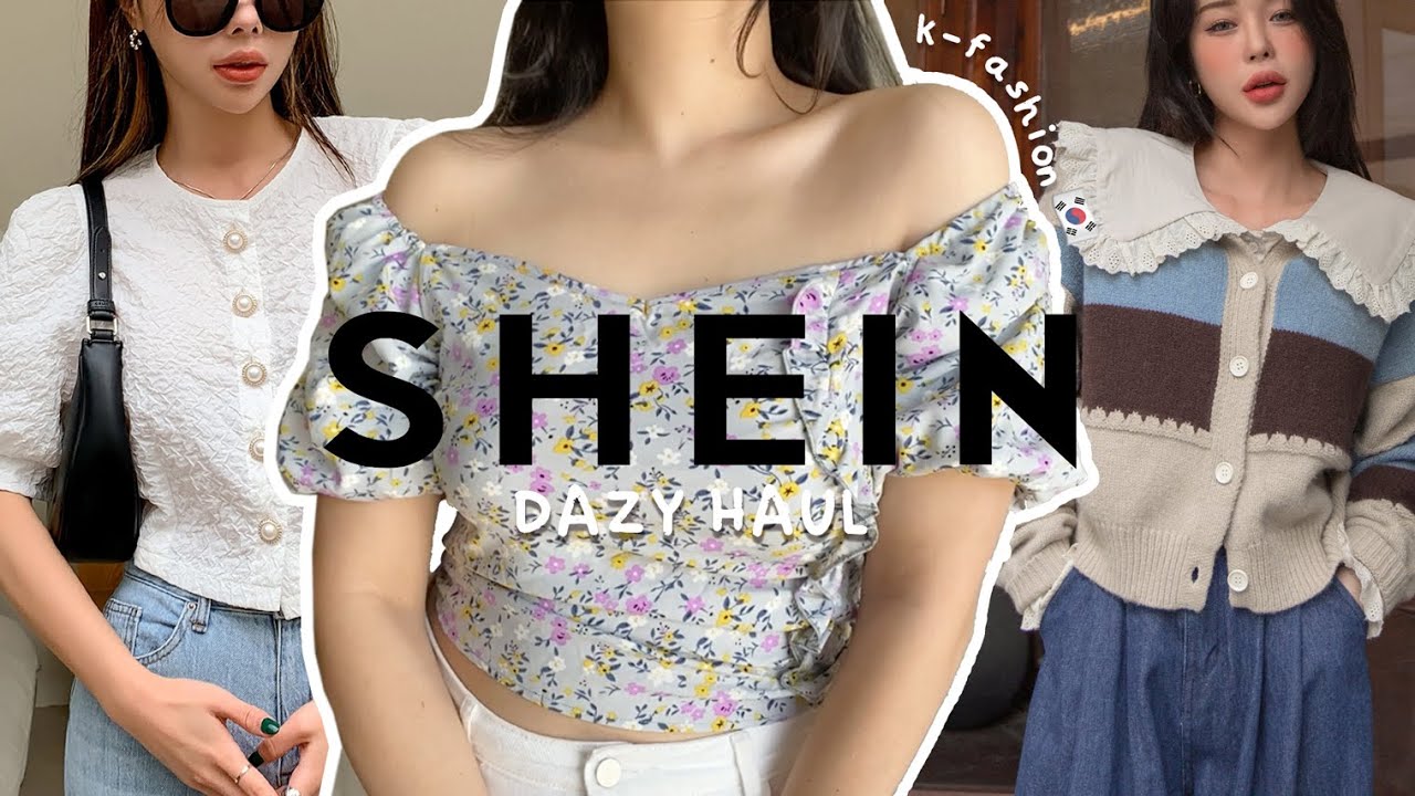 HAUL IDEAS de OUTFITS al ESTILO COREANO en SHEIN (DAZY) #12  🇰🇷 KFASHION | shein for all