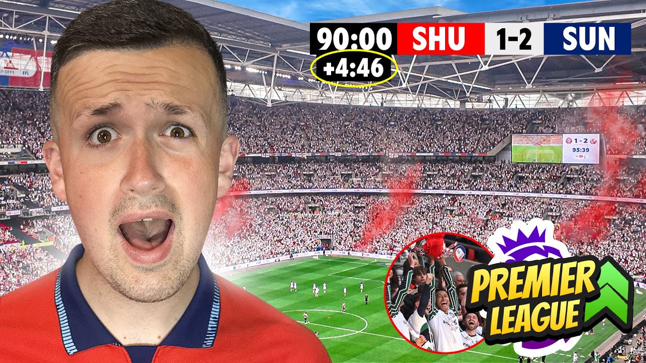 The Moment Sunderland Score 90+5' Minute Goal to Secure PREMIER LEAGUE!