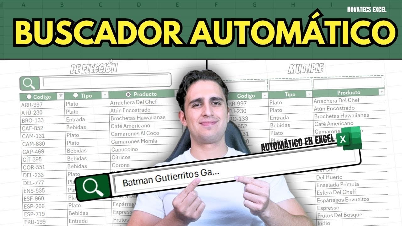 Buscador Automático PRO en Excel: Filtrado con Botones y Múltiples Barras | Tutorial Definitivo 2025