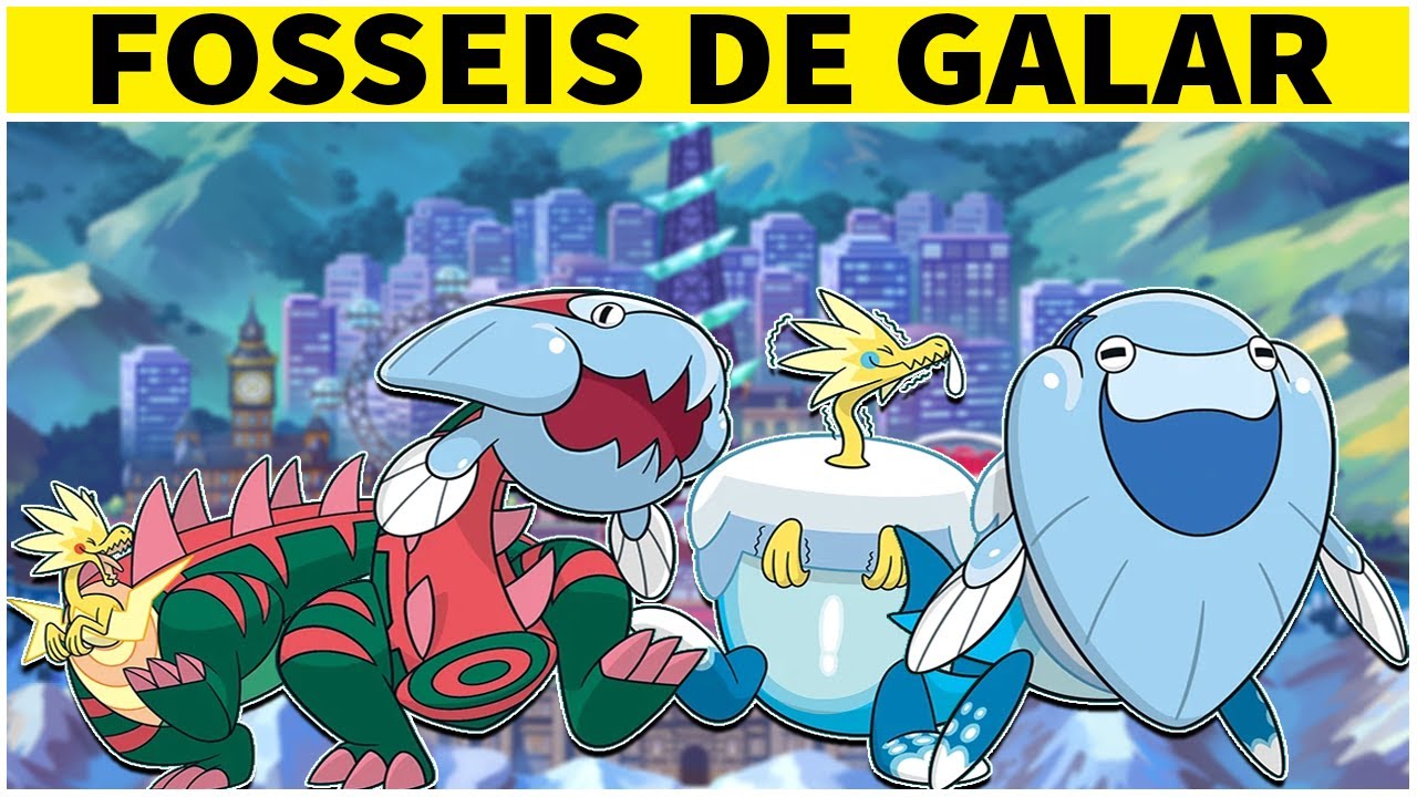 Todos os fósseis de Pokémon ( Edição Galar )