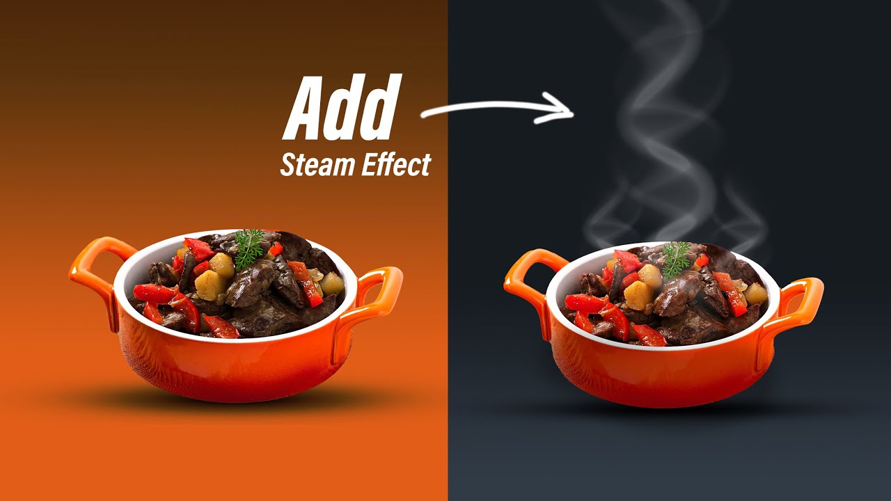 How to make food look Steamy and tasty in Photoshop