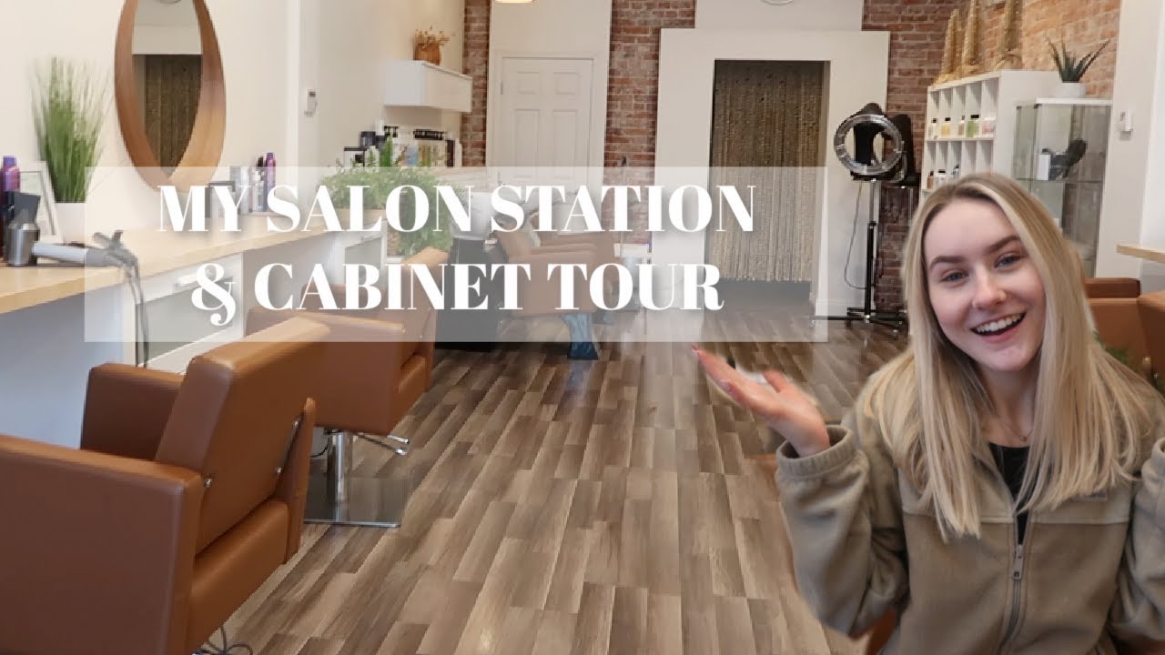 My UPDATED Salon Station & Cabinet Tour!! (NEW SALON!!) | Reiley Collier
