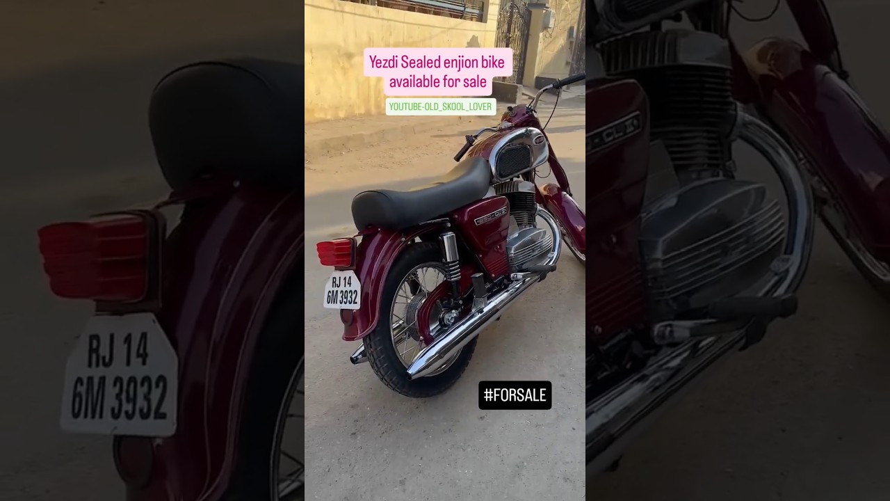 Yezdi bike available for sale with all papers complete #yezdi #yezdijawa #yamaha #rx100