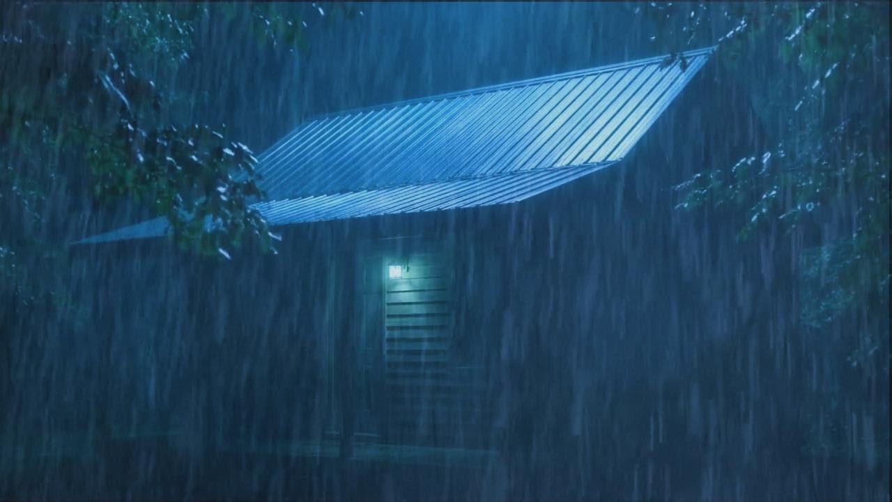 🌙⚡🌧️ Rain Sounds for Sleeping 💧 Calm Night Rain & Thunder ⚡ Fast Sleep & Deep Relaxation 😴