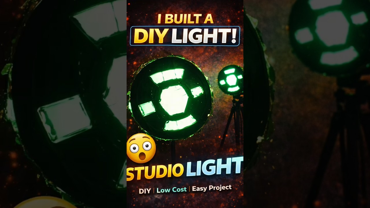 I Built a DIY Studio Light 💡 | Low Cost Project.