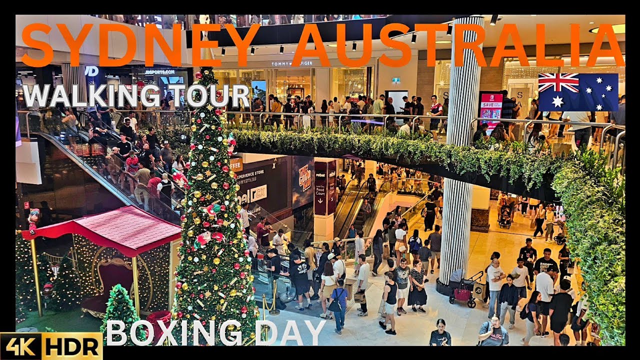 SYDNEY AUSTRALIA VIRTUAL WALKING TOUR | Boxing Day Parramatta | 4K HDR