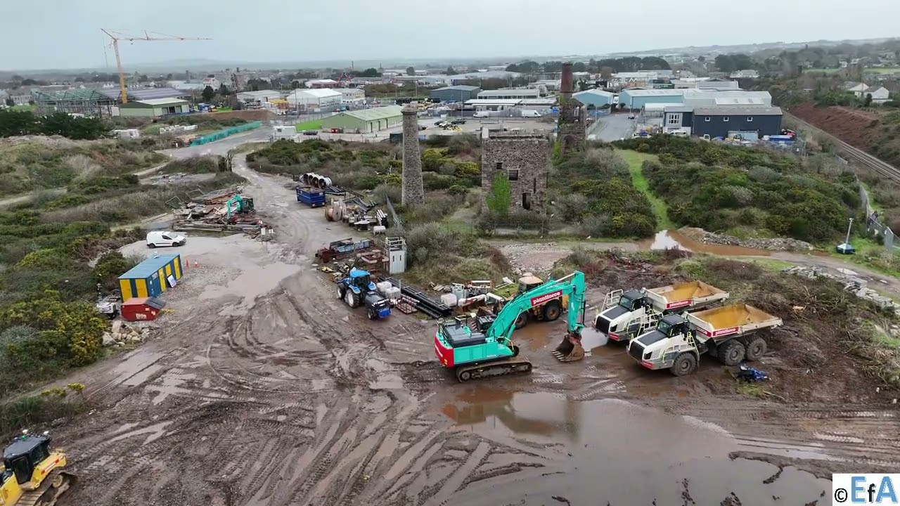 Cornwall - Camborne & 'Castles' - GWR Class 43's - South Crofty Tin Mine - Dolcoath Mine - 20251207