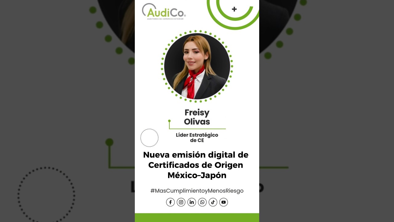Nueva emisión digital de Certificados de Origen México–Japón 