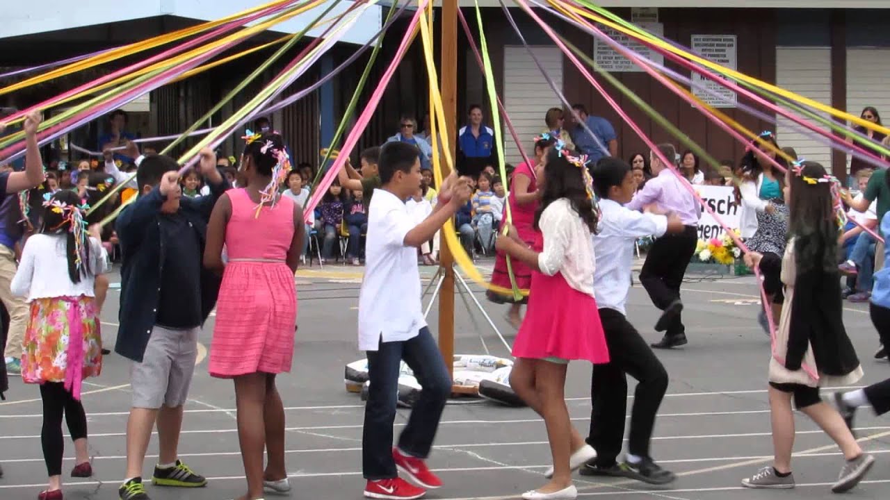 Hirsch Elementary 6th-Grade Maypole Dance - 6-2-15