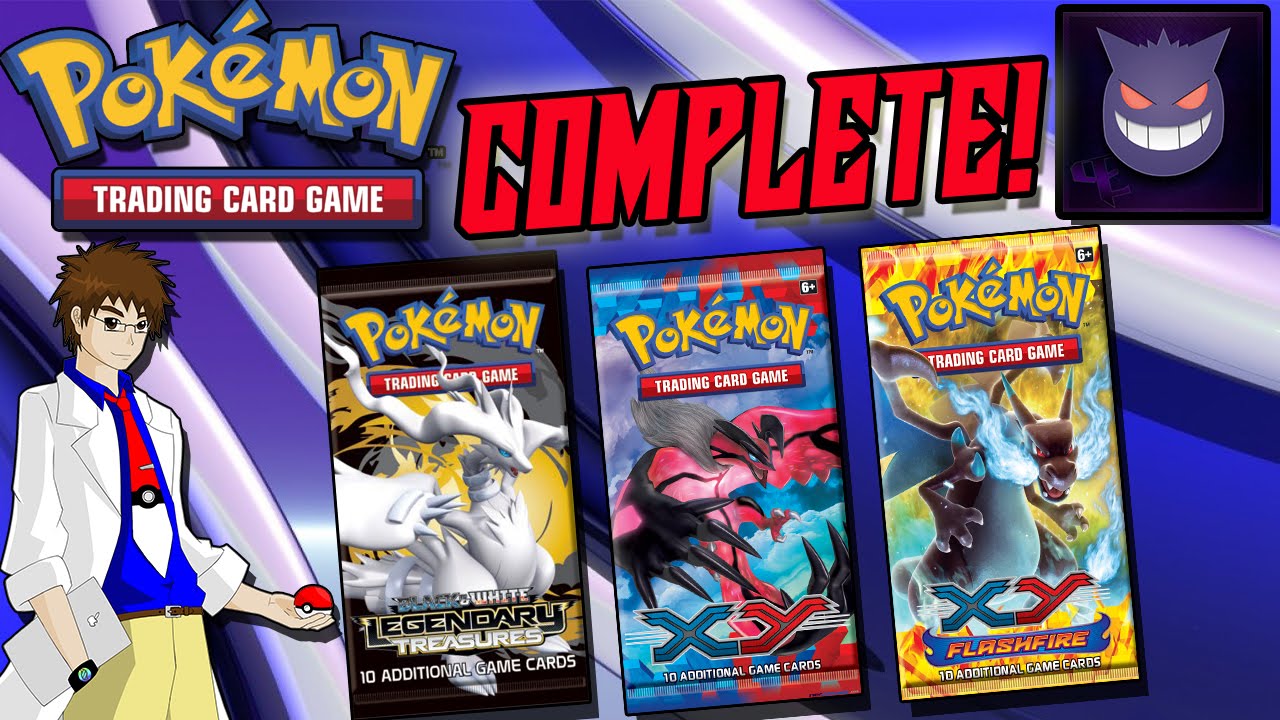 COMPLETE COLLECTION OF LEGENDARY TREASURES, XY BASE, & FLASHFIRE POKEMON CARDS!!