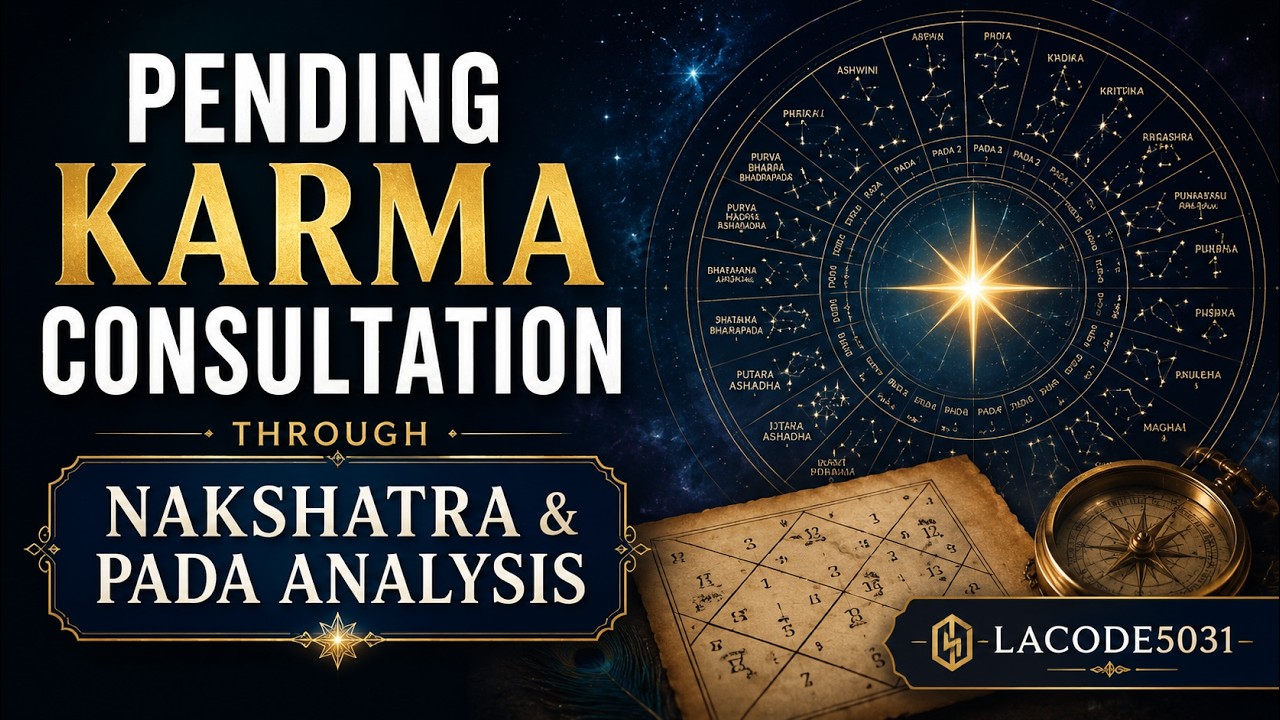 Pending Karma Consultation Through Nakshatra & Pada Analysis | Lacode5031 #astrolessons #astrology