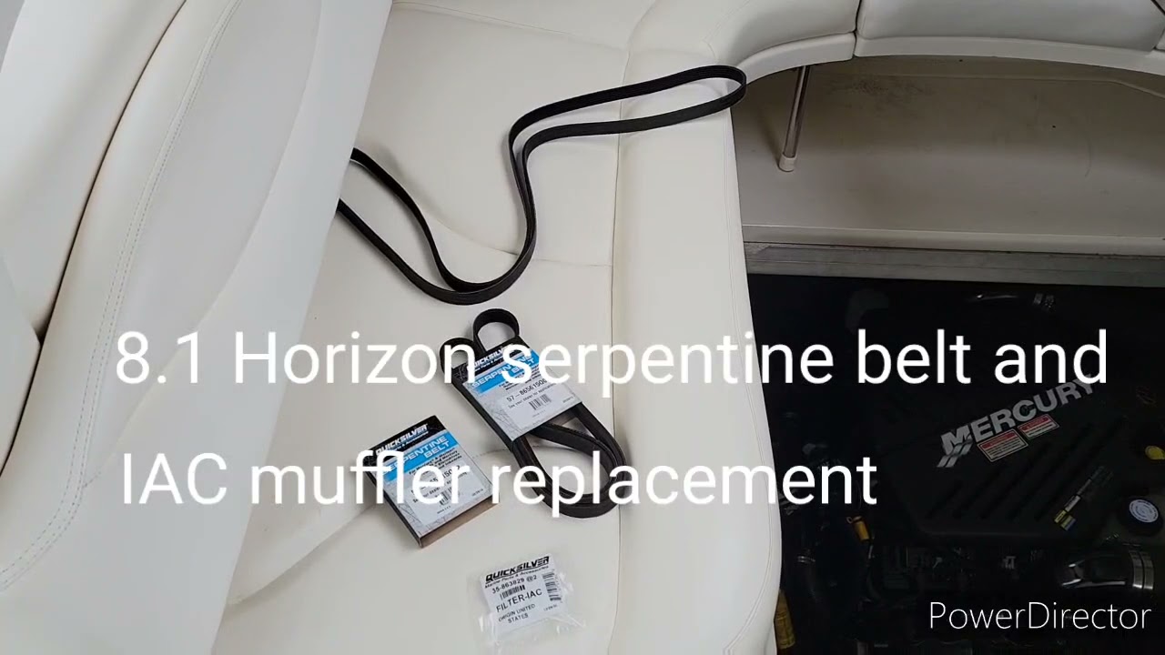 8.1 Horizon serpentine belt and IAC muffler replacement