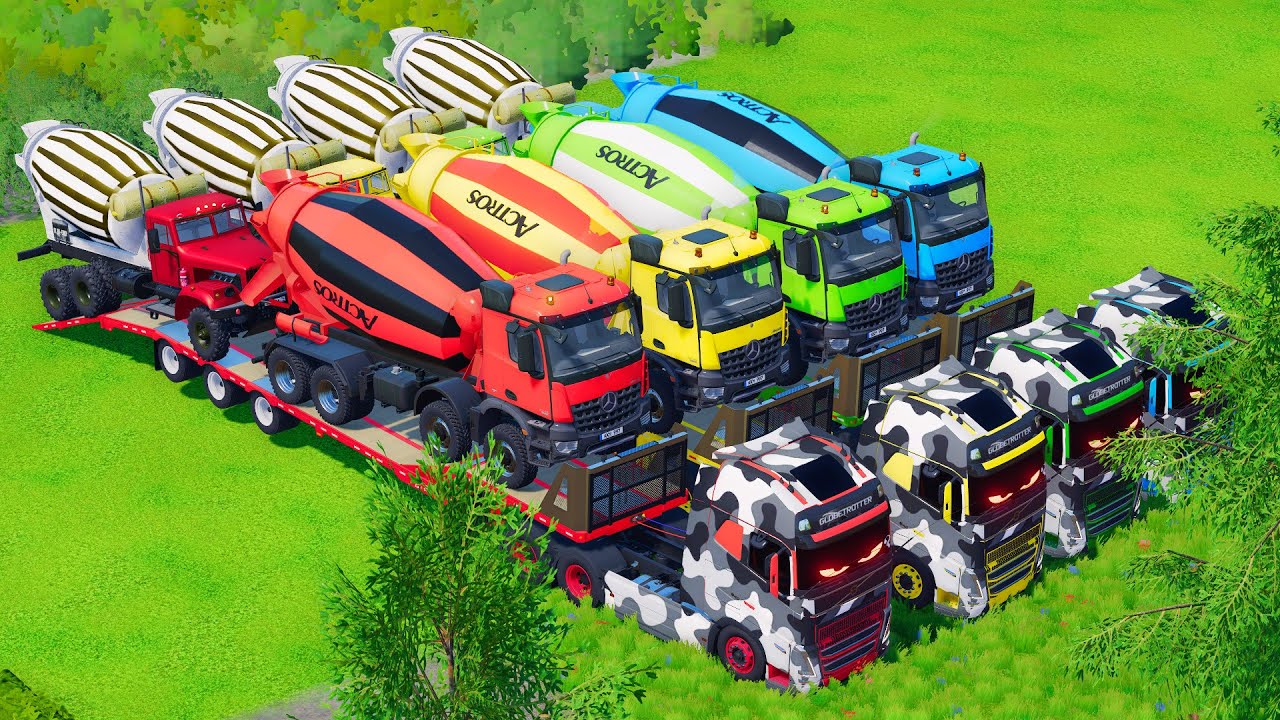 Transporting HUGE Mixer Trucks with Powerful MAN Trucks! 🚚💪 | Farming Simulator 22 #97