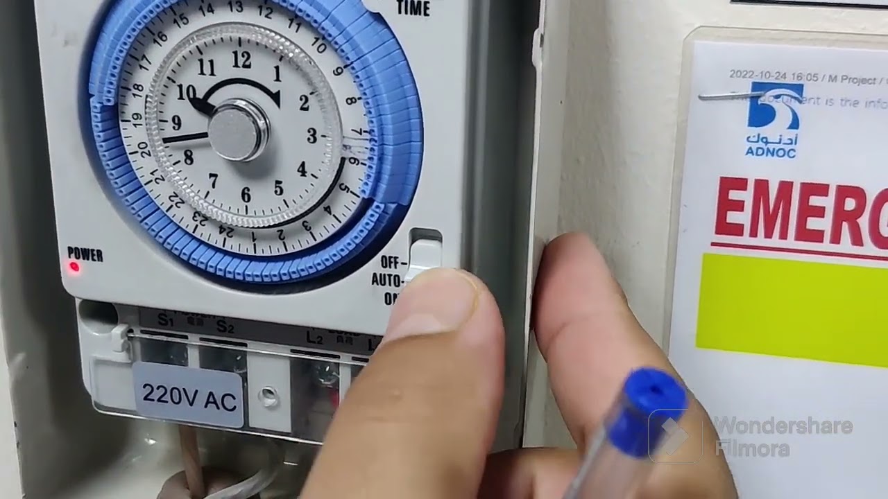 Timer Switch/ How to install and set the analog value for a specific time.     (Revised Video)