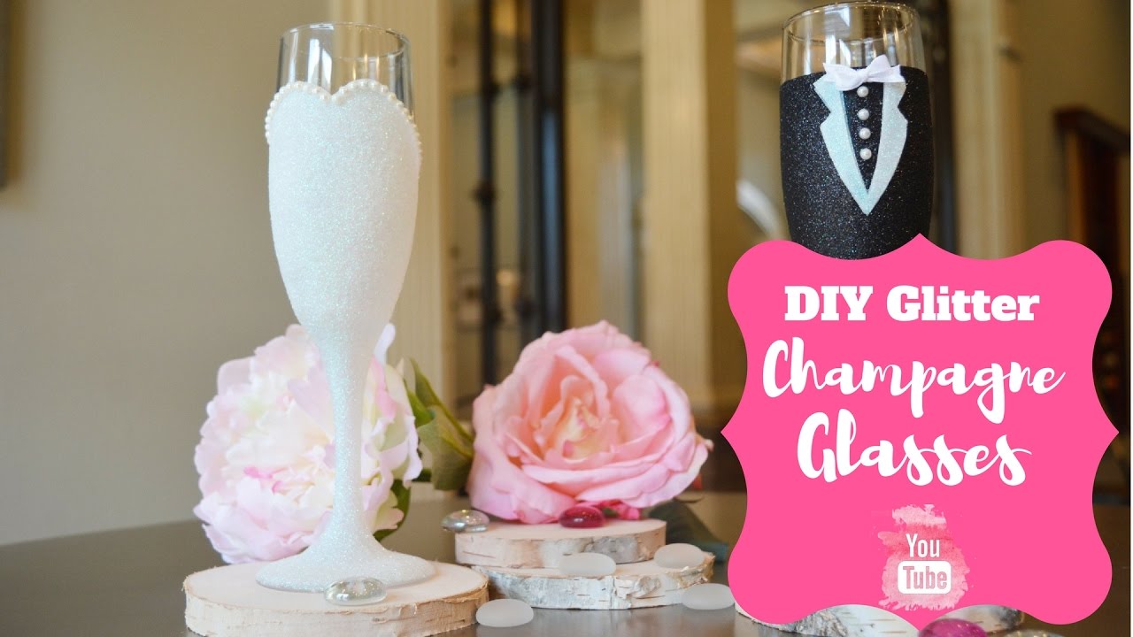 DIY Champagne Glasses