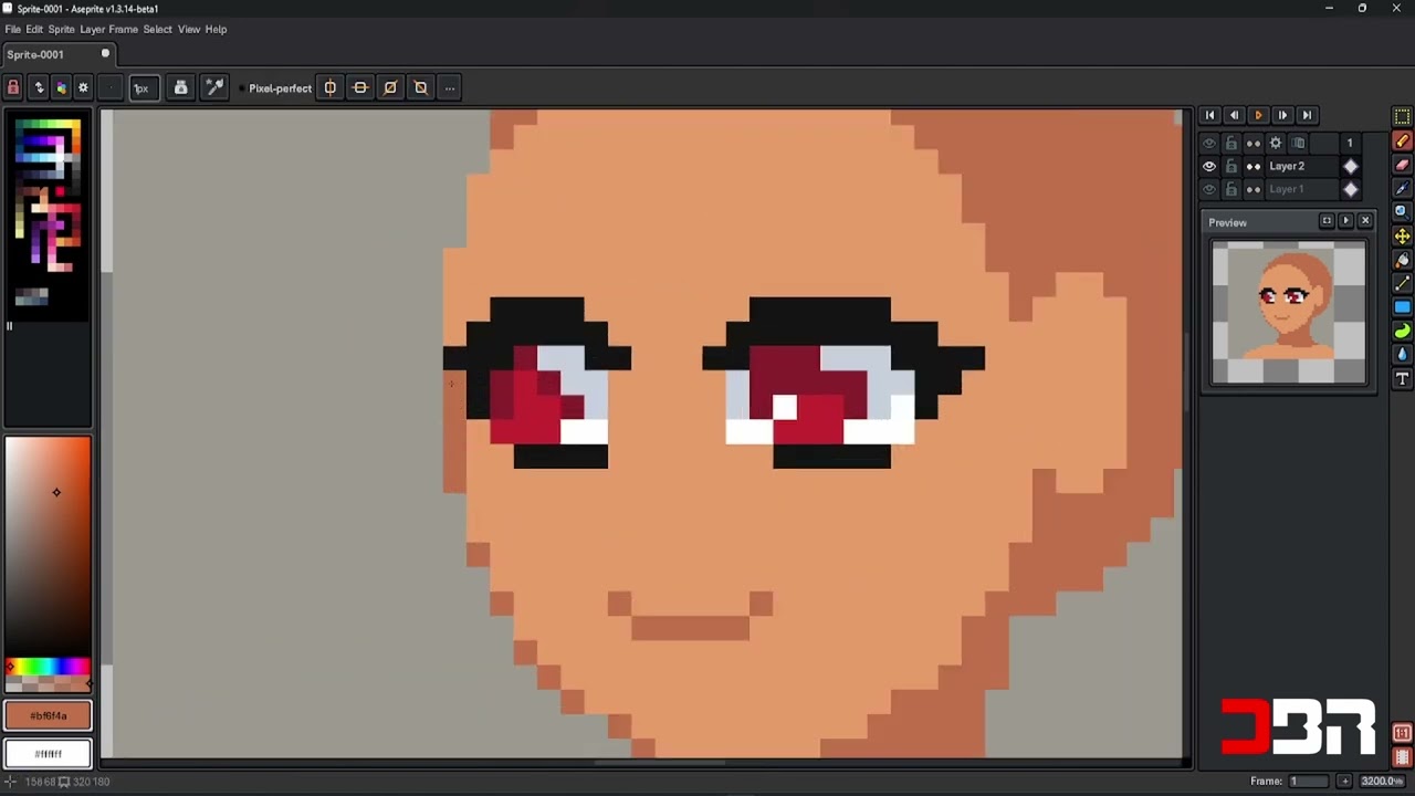 Aula de Pixel art - Portrait - Cabelos ondulados - Pernas - Luz e sombra