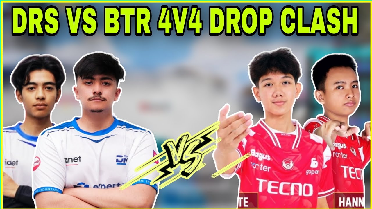 DRS vs BTR Proper 4v4 Drop Clash | DRS Wiping Out Voin | kvn gaming