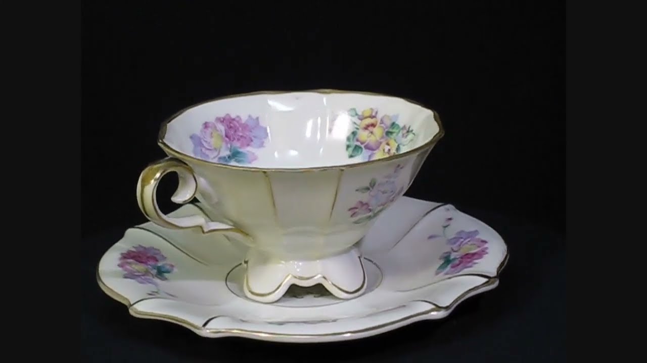 Vintage Occupied Japan (1945 - 1951) Trimont China porcelain tea cup and saucer