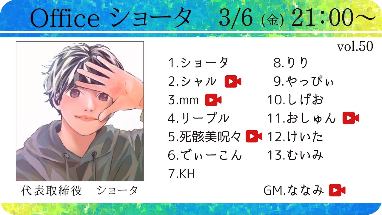 ショータ定例人狼#50 シャル視点 zoom人狼
