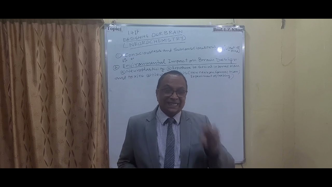 Lecture 1417Topic: DESIGNING OUR BRAIN(NEUROCHEMISTRY)
