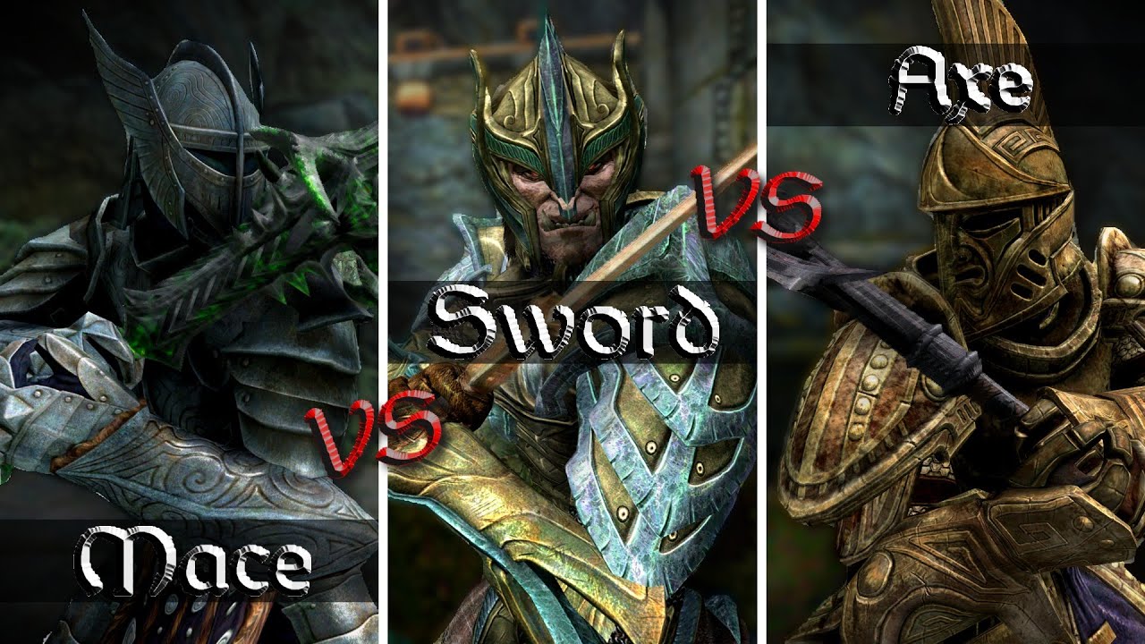 Mace VS Sword VS Axe Which is The BEST For Skyrim AE...