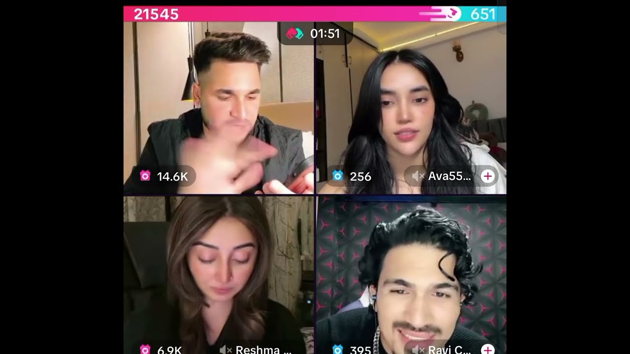 waliullah very funny tik tok live with reshma